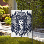 Tribal Native Indian Girl Print House Flag