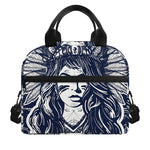 Tribal Native Indian Girl Print Insulated Lunch Bag