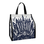 Tribal Native Indian Girl Print Insulated Lunch Tote