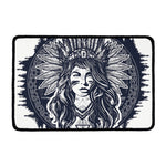 Tribal Native Indian Girl Print Kitchen Mat