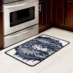 Tribal Native Indian Girl Print Kitchen Mat