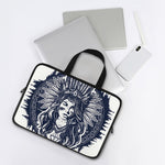 Tribal Native Indian Girl Print Laptop Sleeve With Handle