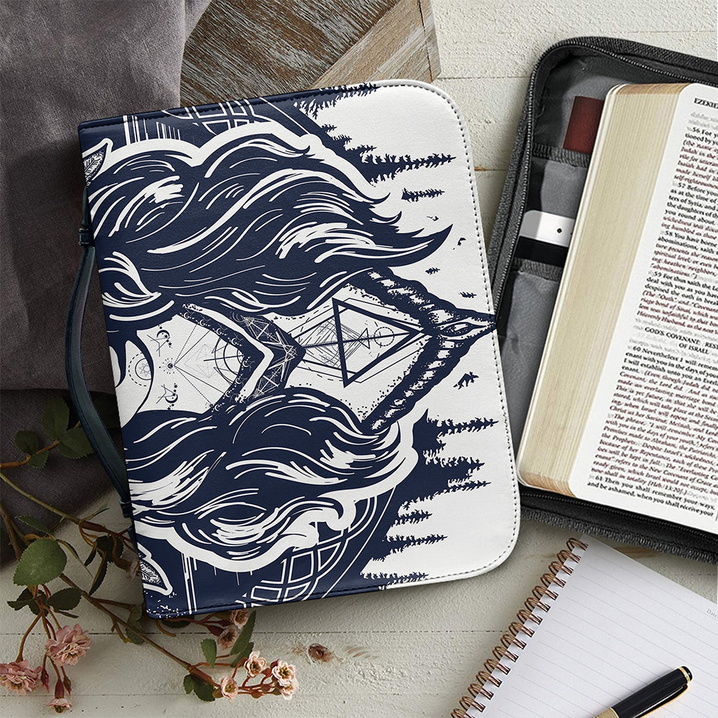 Tribal Native Indian Girl Print Leather Bible Cover