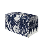 Tribal Native Indian Girl Print Leather Tissue Box Cover