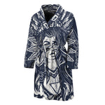 Tribal Native Indian Girl Print Men's Bathrobe