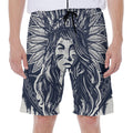Tribal Native Indian Girl Print Men's Beach Shorts