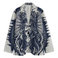Tribal Native Indian Girl Print Men's Blazer
