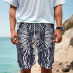 Tribal Native Indian Girl Print Men's Cargo Shorts