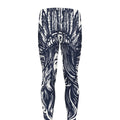 Tribal Native Indian Girl Print Men's Leggings