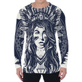 Tribal Native Indian Girl Print Men's Long Sleeve T-Shirt