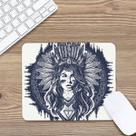 Tribal Native Indian Girl Print Mouse Pad