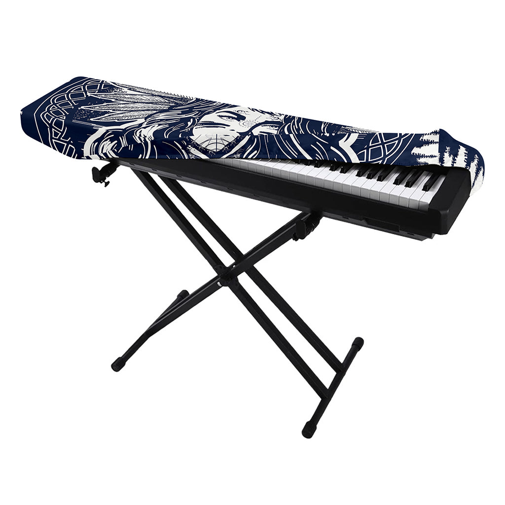 Tribal Native Indian Girl Print Piano Keyboard Cover