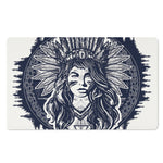 Tribal Native Indian Girl Print Polyester Doormat