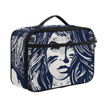 Tribal Native Indian Girl Print Portable Lunch Bag