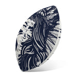 Tribal Native Indian Girl Print Rugby Ball