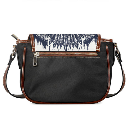 Tribal Native Indian Girl Print Saddle Bag