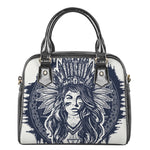 Tribal Native Indian Girl Print Shoulder Handbag