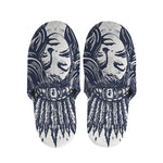 Tribal Native Indian Girl Print Slippers