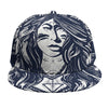 Tribal Native Indian Girl Print Snapback Cap