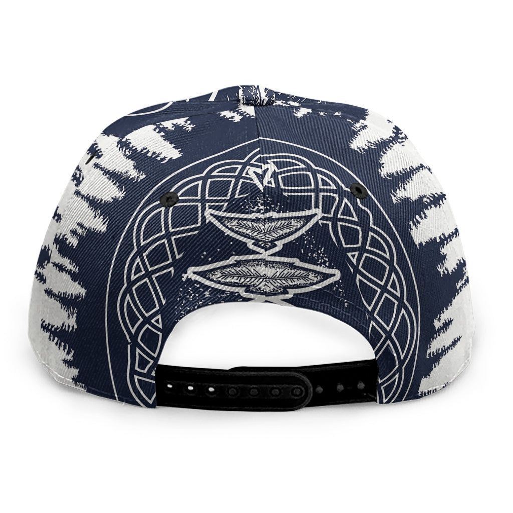 Tribal Native Indian Girl Print Snapback Cap