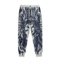Tribal Native Indian Girl Print Sweatpants