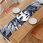 Tribal Native Indian Girl Print Table Runner
