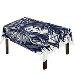 Tribal Native Indian Girl Print Tablecloth