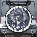 Tribal Native Indian Girl Print Tire Cover With Camera Hole