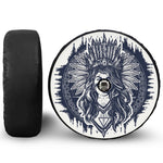 Tribal Native Indian Girl Print Tire Cover With Camera Hole