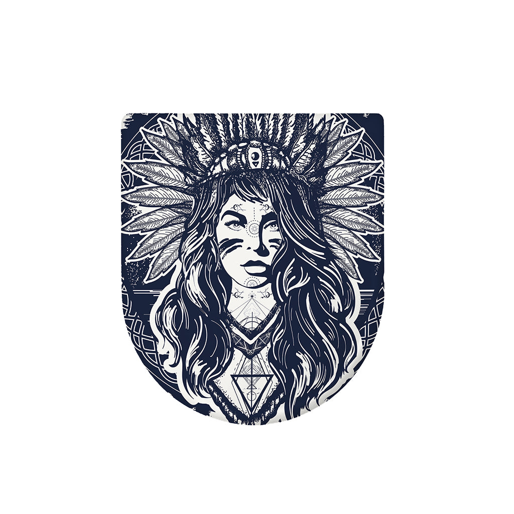 Tribal Native Indian Girl Print Toilet Lid Cover