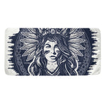 Tribal Native Indian Girl Print Towel