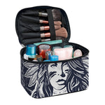 Tribal Native Indian Girl Print Travel Makeup Bag