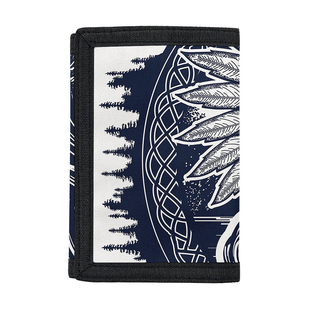 Tribal Native Indian Girl Print Trifold Wallet