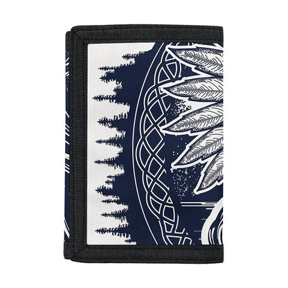 Tribal Native Indian Girl Print Trifold Wallet
