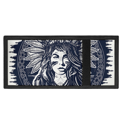 Tribal Native Indian Girl Print Trifold Wallet