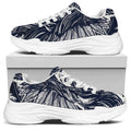Tribal Native Indian Girl Print White Chunky Shoes