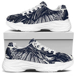 Tribal Native Indian Girl Print White Chunky Shoes