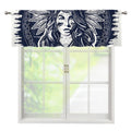 Tribal Native Indian Girl Print Window Valance