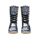 Tribal Native Indian Girl Print Winter Boots