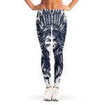 Tribal Native Indian Girl Print Women's Leggings