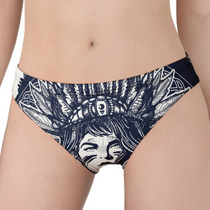 Tribal Native Indian Girl Print Women's Panties