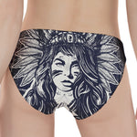 Tribal Native Indian Girl Print Women's Panties