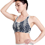 Tribal Native Indian Girl Print Women's Sports Bra