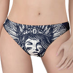 Tribal Native Indian Girl Print Women's Thong