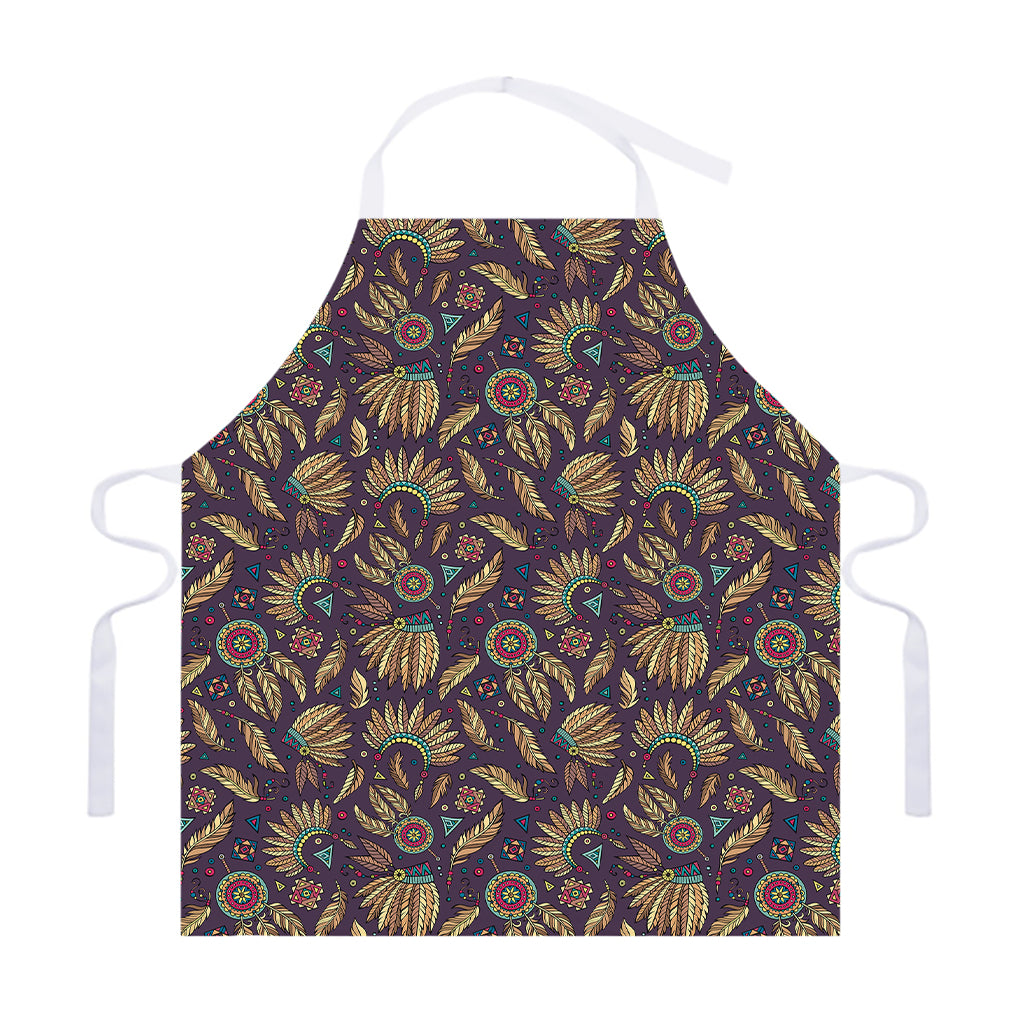 Tribal Native Indian Pattern Print Adjustable Apron