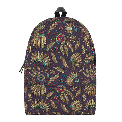 Tribal Native Indian Pattern Print Backpack
