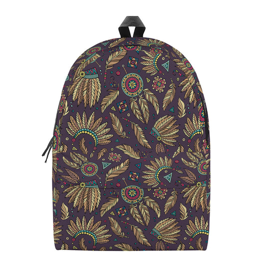 Tribal Native Indian Pattern Print Backpack