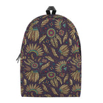 Tribal Native Indian Pattern Print Backpack