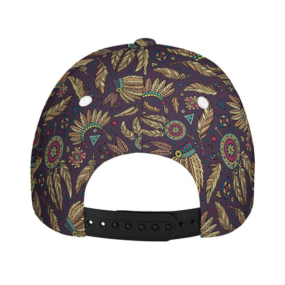 Tribal Native Indian Pattern Print Baseball Cap