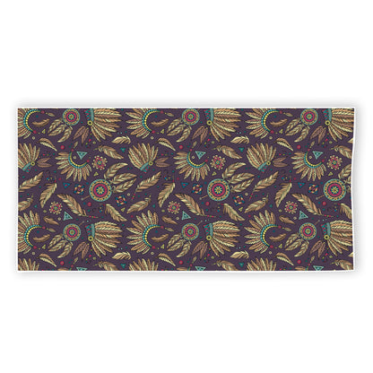 Tribal Native Indian Pattern Print Beach Towel